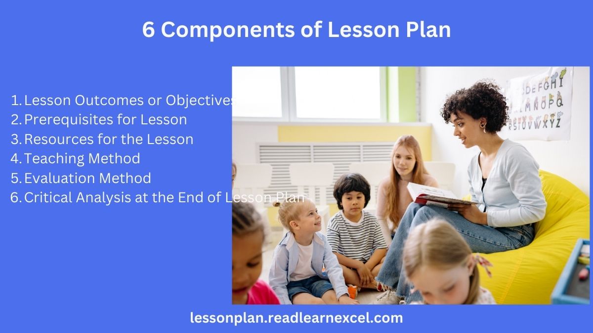 Components Of Lesson Plan In Education Lesson Plan